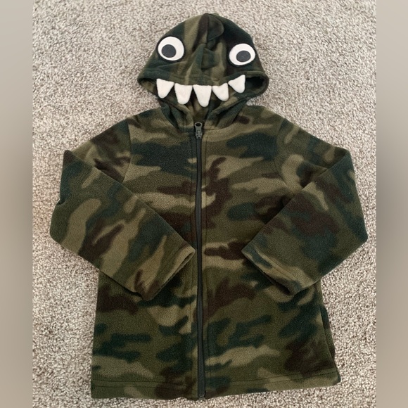 Boys 4T Camo Zip Up Hoodie Sweater Jackets - Picture 7 of 10
